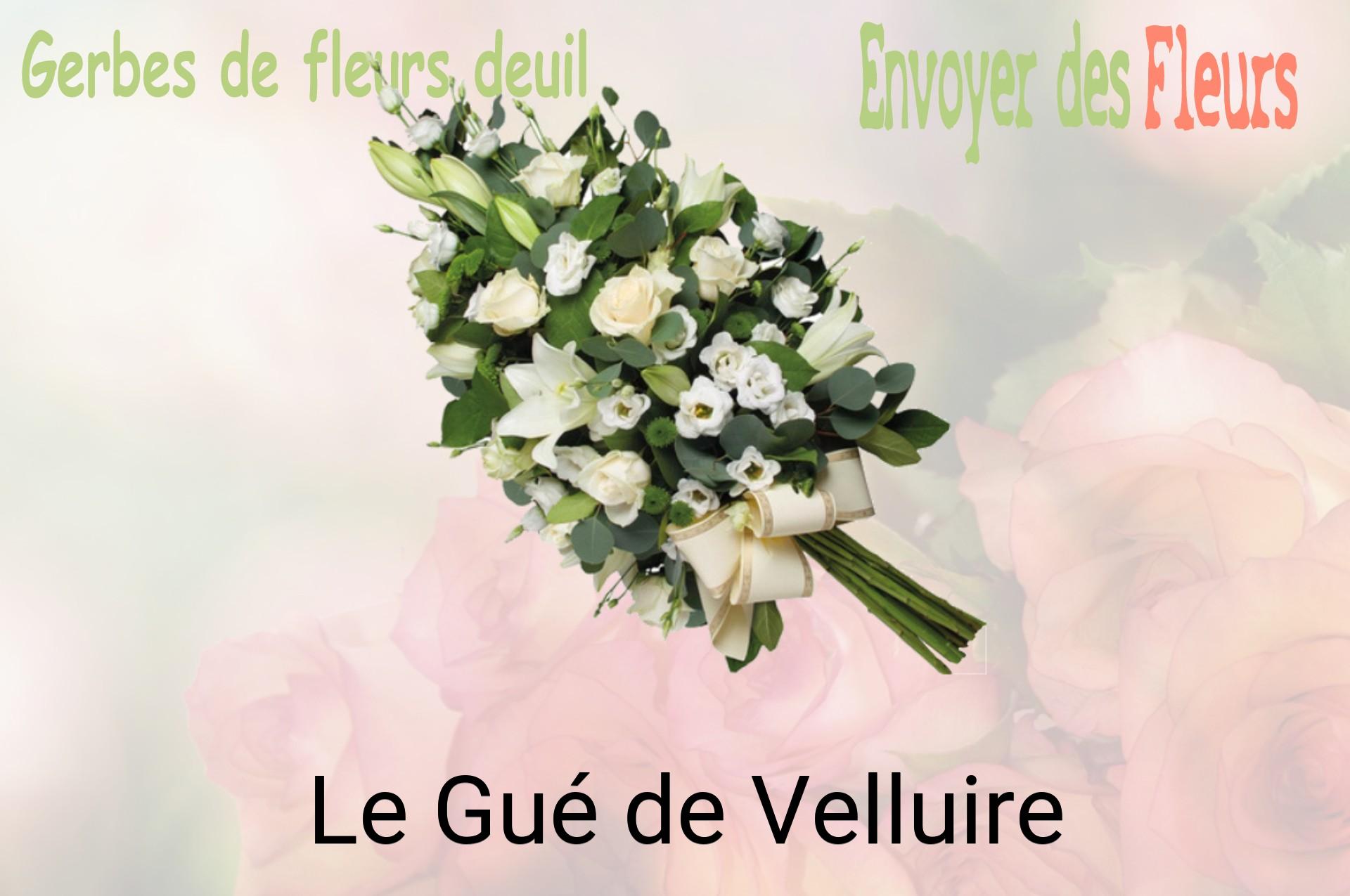 Gerbe de fleurs de deuil livrée à Le Gué-de-Velluire